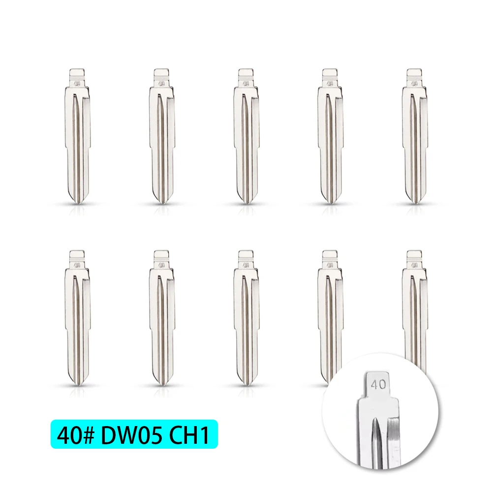 

20 шт. универсальных металлических заготовок ключей DW05 для Keydiy KD Xhorse VVDI, необработанные заготовки для выкидных ключей с дистанционным управлением для Chevrolet
