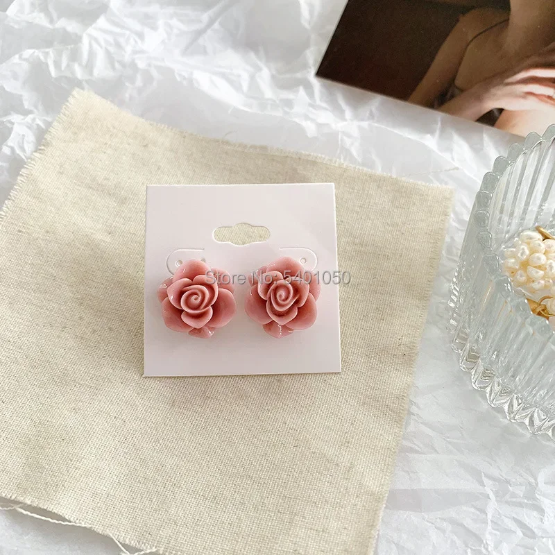 Sailor Kino Makoto/ Sailor Jupiter Cosplay Accessory Earrings Rose Flower Stud Earrings