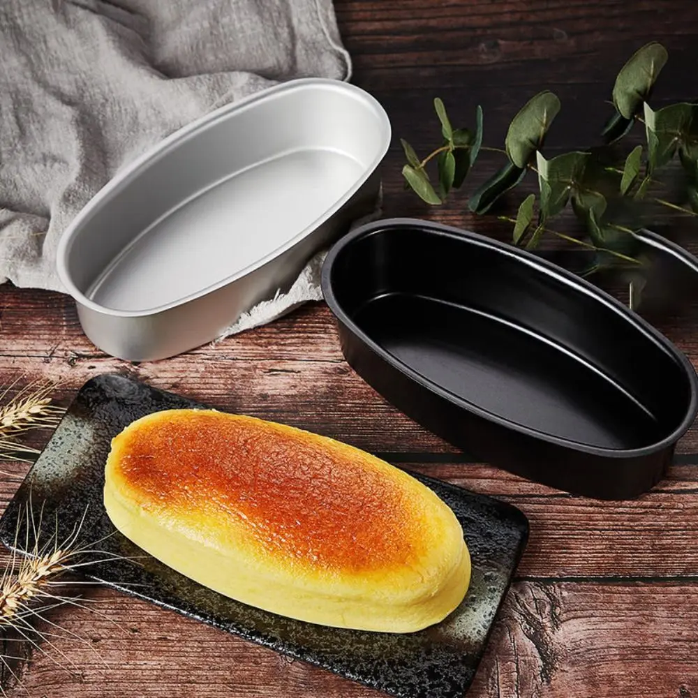 Aluminum Alloy Cake Mold Oval Shape Baking Pan Daily Uses Baking Accessories Convenient Homemade Bread Kitchen Baking Tools