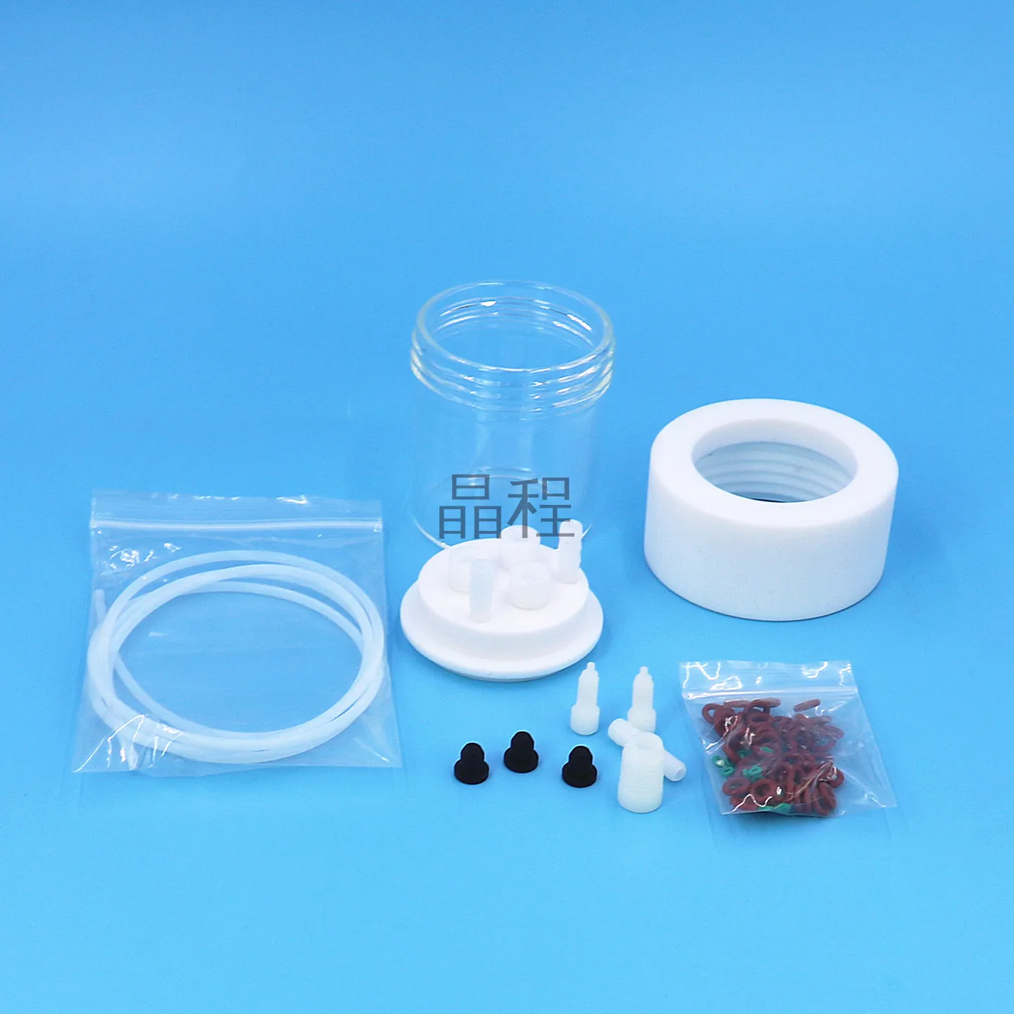 Gas Phase Sealed Electrochemical Cell, Glass Electrolytic Cell 30/50/100ml, PTFE Lid, for Lab Electrochemistry Experiment