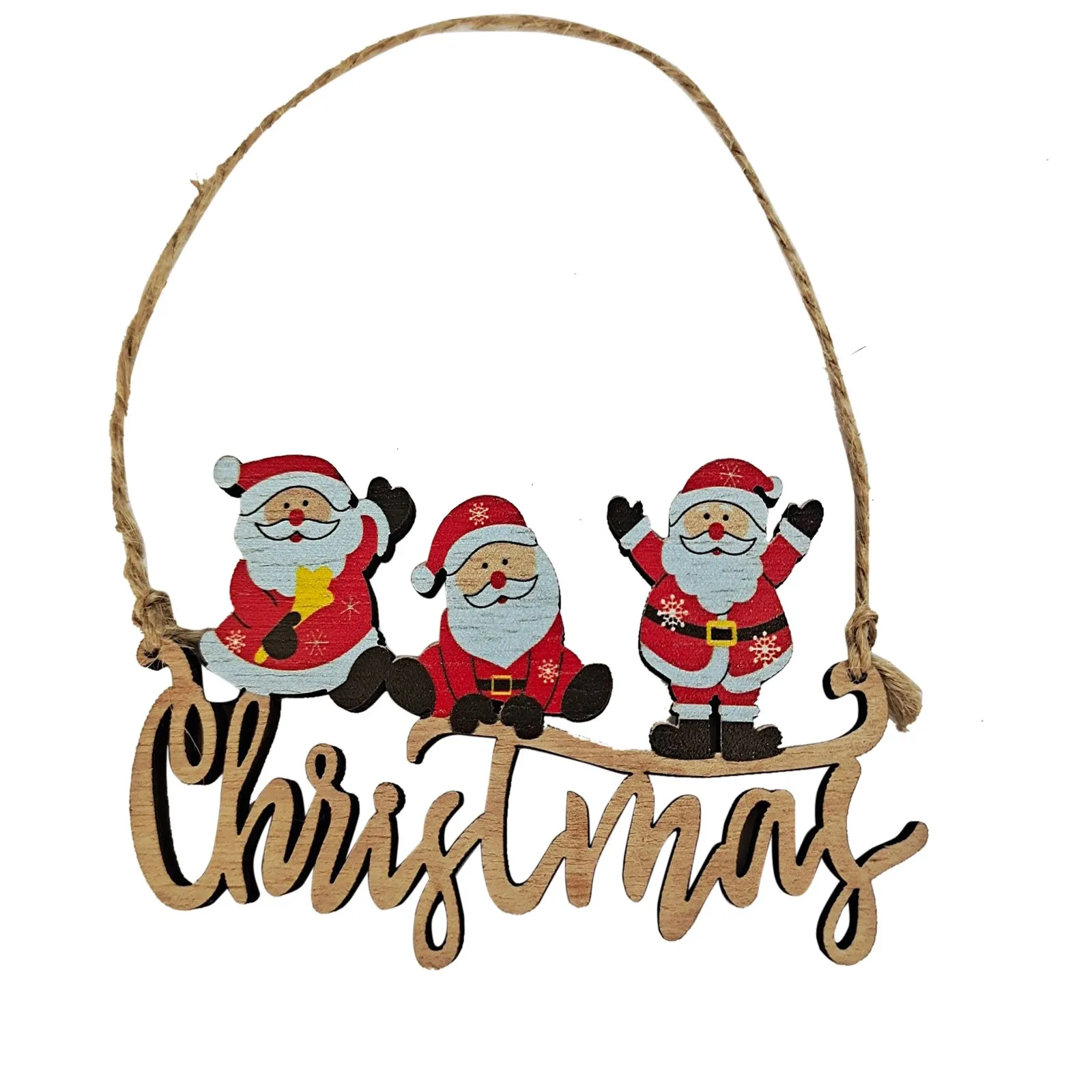 Christmas Pendant Door And Car Decorations For Party Wooden Christmas Tree Ornaments Festive Centerpiece Christmas Decorations