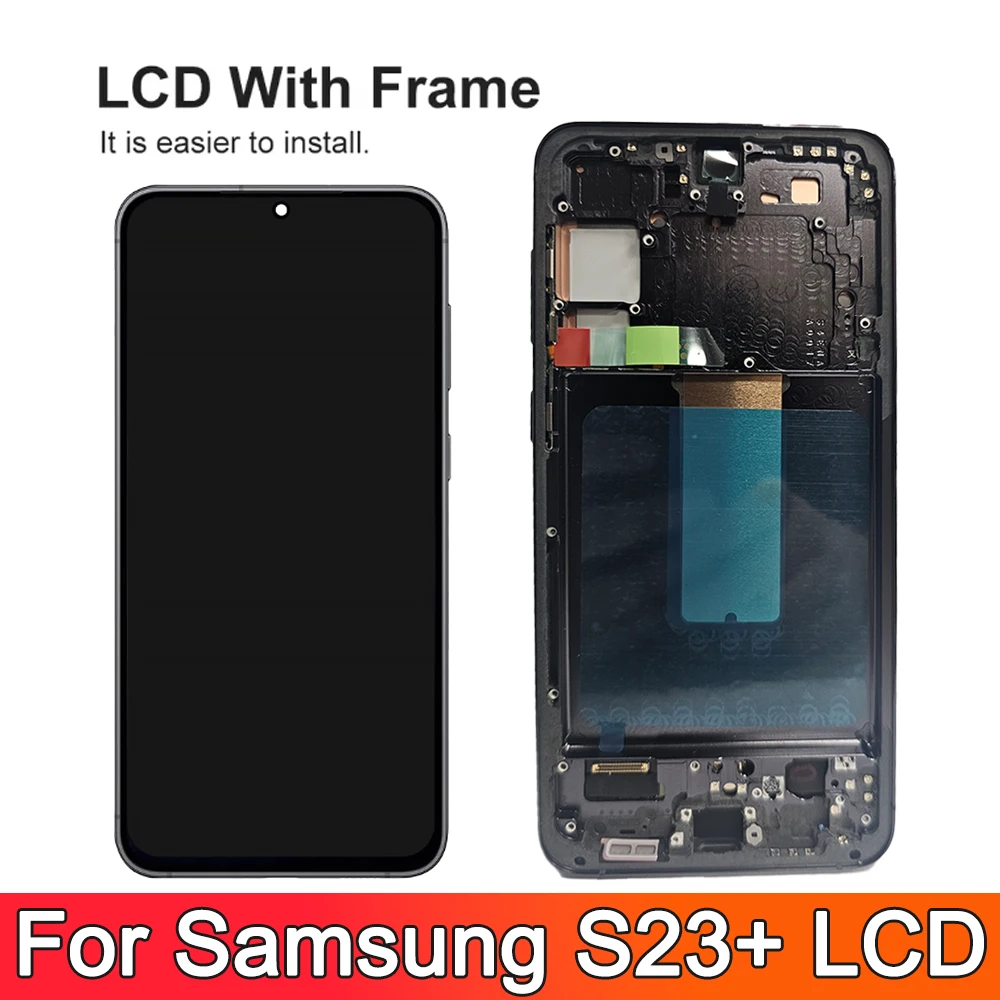 TFT For Samsung Galaxy S23+ S916B S916B/DS Lcd Display Digital Touch Screen with Frame Replacement