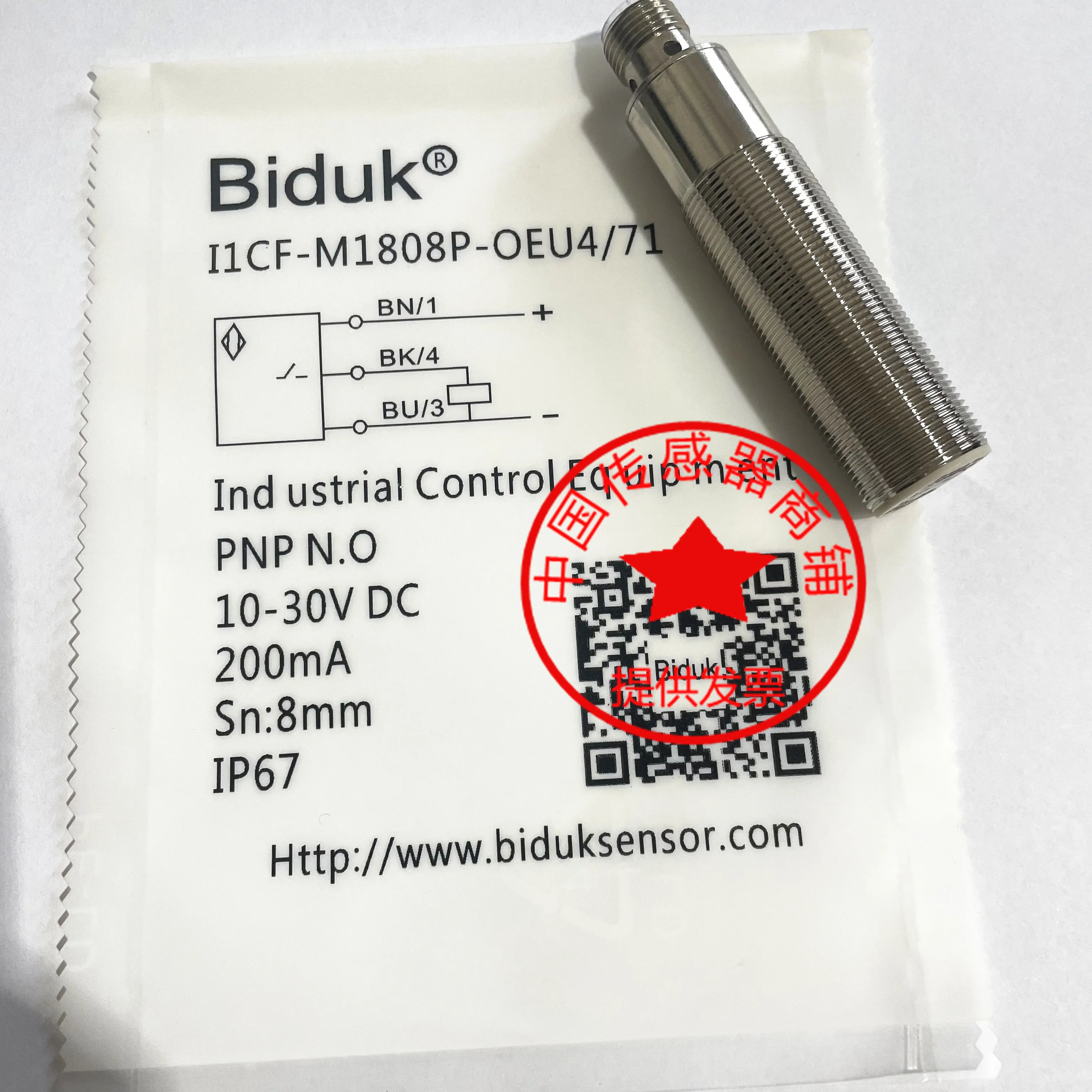 BiduK I1CF-M1808P-OEU4 I1CF-M1808P-CEU4 Proximity Switches New in Stock Industrial Automation Sensor