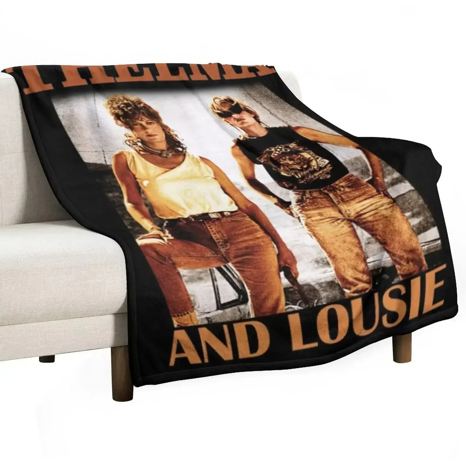 

Thelma And Louise - vintage shirt Throw Blanket Picnic Large Blankets