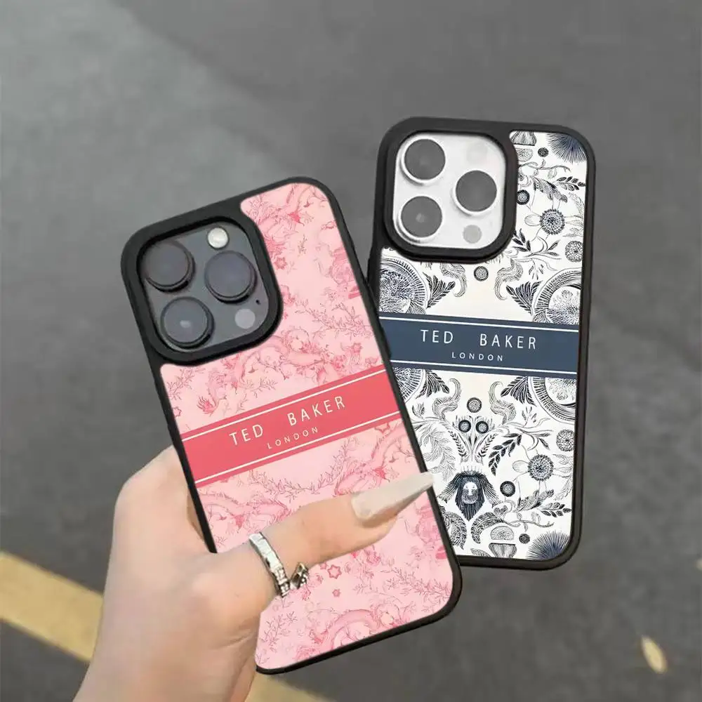 

T-Ted Baker Pattern For IPhone 17 16 Pro Max Air 15 14 13 12 Mini Plus 11 Hard PC+TPU Phone Back Cover