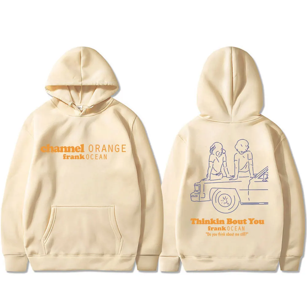 Frank Channel Orange Graphic Hoodies Blond Hip Hop Music Album R&B Streetwear Men's Women's Fashion Oversized Ieisure Sweatshirt