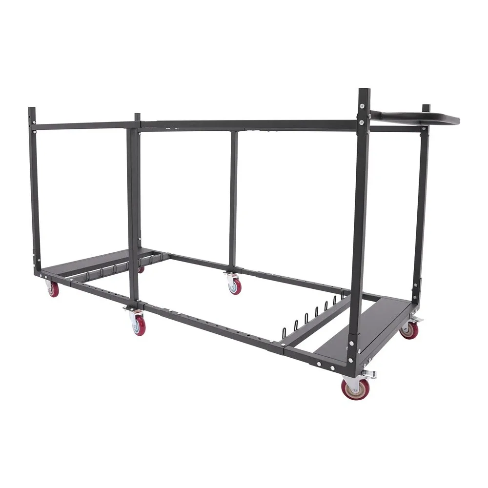 Folding Table Cart 6 Heavy Duty Casters Expandable Transport Trolley for 8 Round or 12 Rectangular Folding Tables
