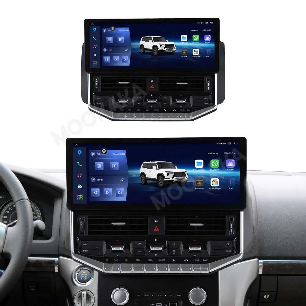 15.9inch Screen 4G WIFI BT5.0 CarPlay Android 15 Car Radio For TOYOTA LAND CRUISER 200 LC200 2008-2020 Upgrade LC300 HeadUnit