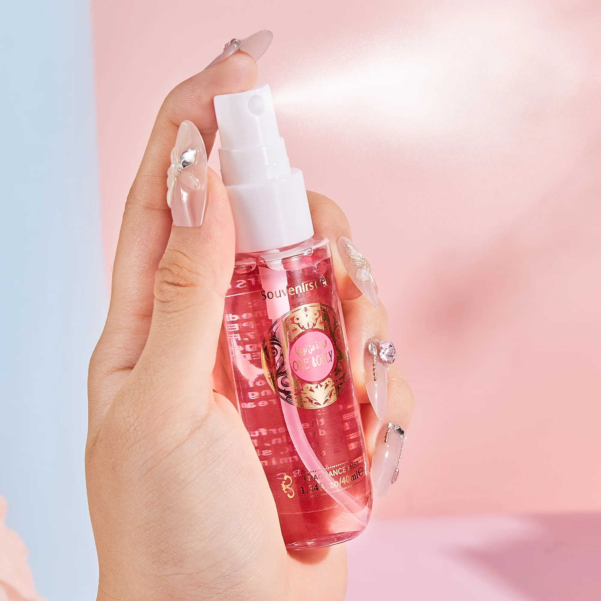 علبة طقم عطور نسائية مكونة من 4 قطع، بخاخ للجسم خالي من الكحول، عطر يدوم طويلاً وعطر منعش، هدية مثالية للفتيات #6