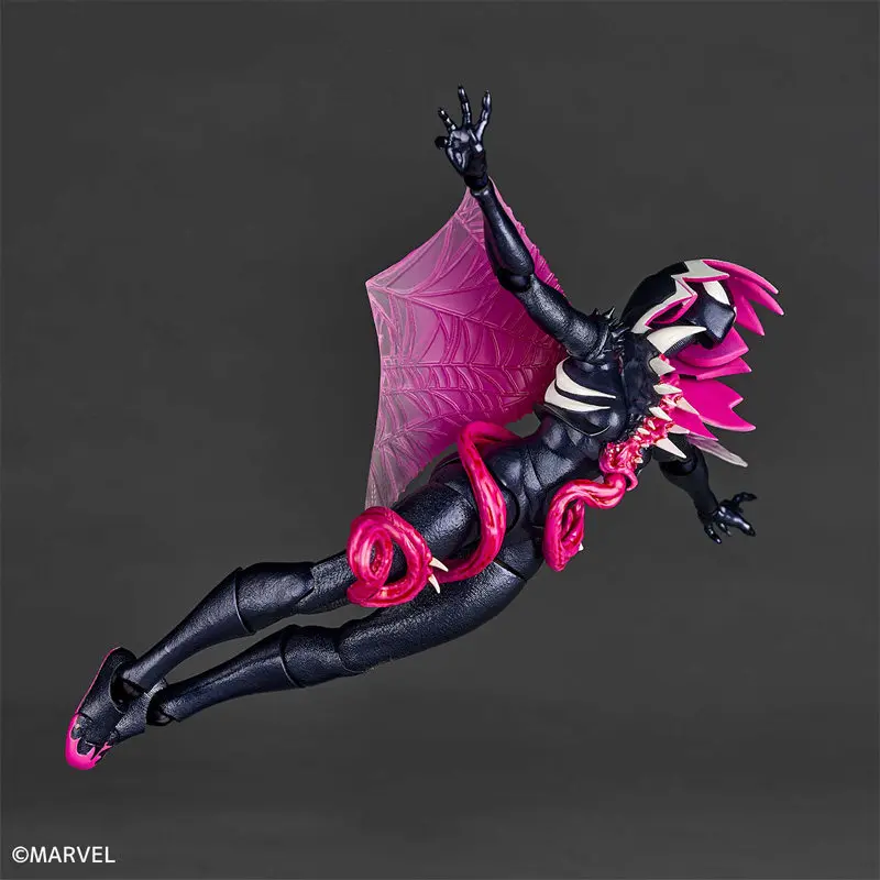Ko Venom Gwen Revoltech Amazing Yamaguchi Symbiote Spider Gwen Anime Dekorative Actionfigur Modell Sammlerstück Jungen Spielzeug Geschenke – Detail 5