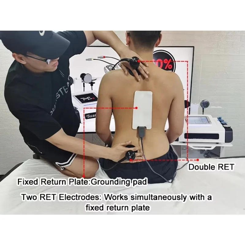 

2025/Newest Tecar Therapy Pain Removal Ret And Cet Handles Physiotherapy Tecar Machine