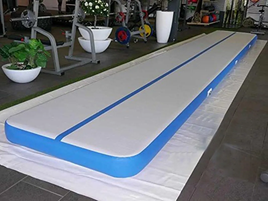 Free Shipping Air Track Mat 4x1x0.1m Wholesale Inflatable Air Track for Home use, Training, Beach, Yoga on Water with Pump