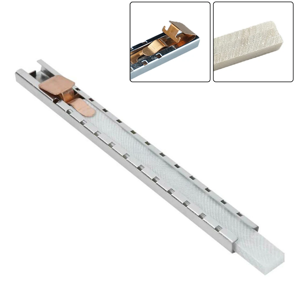1Pc White Slate Pencil Soapstone Marker With Metal Holder For Welding Steel Machinery Marking On Rough Surfaces 5.63in