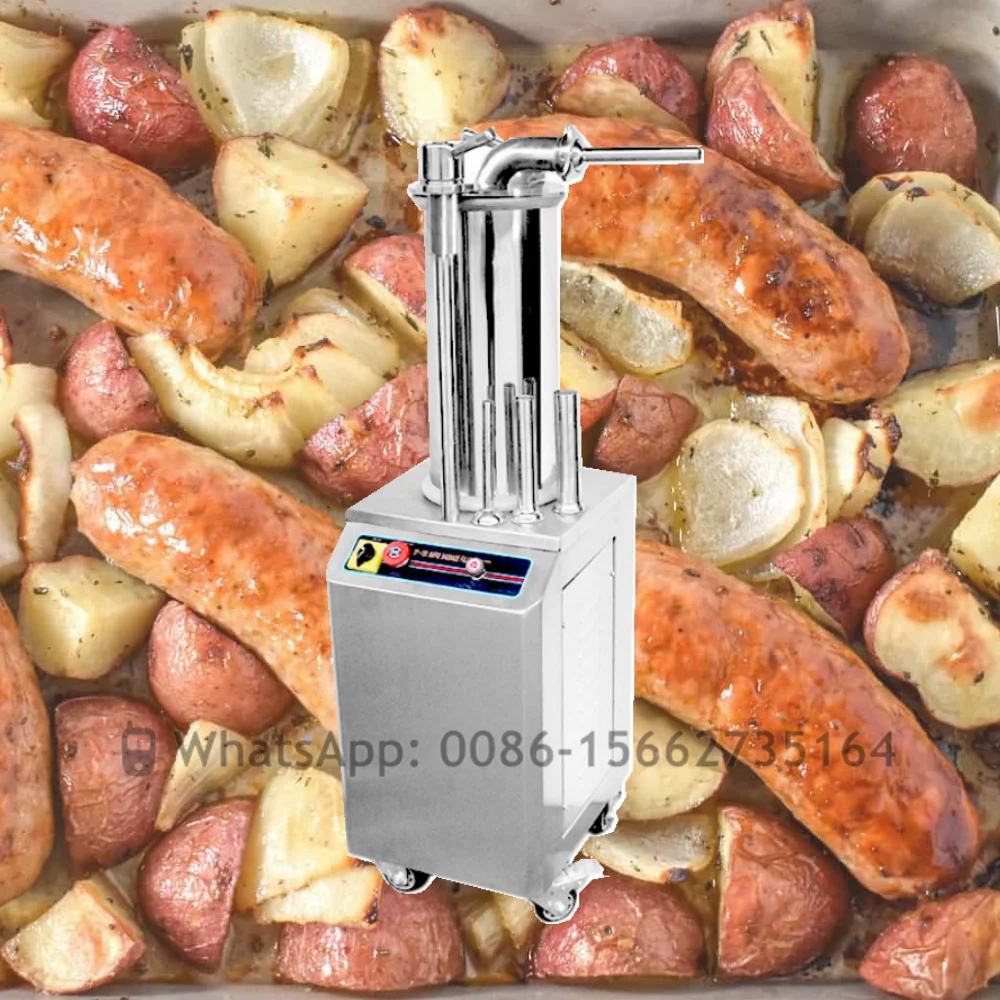 

15L Industrial Automatic Sausage Stuffing Fill Twist Maker Sausages Filler Stuffer Making Machine