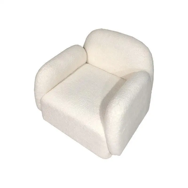 

minimalist single chair, sofa living room home reception leisure chair, retro fabric backrest, sedentary and lazy sofa chair