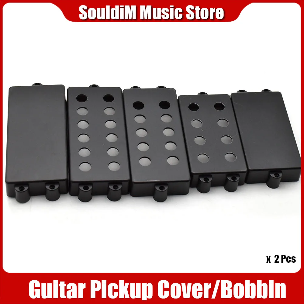 2pcs Electric Guitar Humbucker Pickup Cover 4/5/6 String MB Bass Guitarra Pickup Cover Case Plastic Electric Violao Accessory