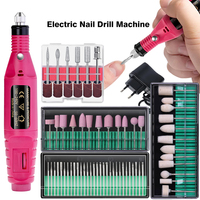 LULAA Portable Professional Electric Nail Drill Machine Manicure Tools Pedicure Drill Set Family Nail File Nail Drill Equipment
