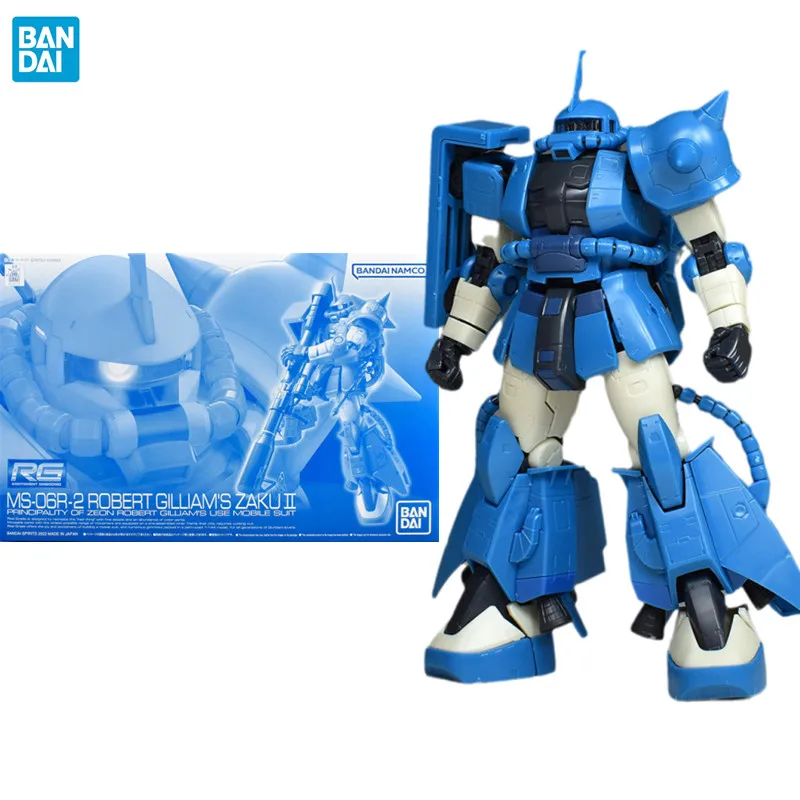 Kit de modelo Original genuino de figura de Anime RG 1/144, juguetes de adorno de modelo coleccionable, ROBERT GILLIAMS ZAKUⅡ PB Limited