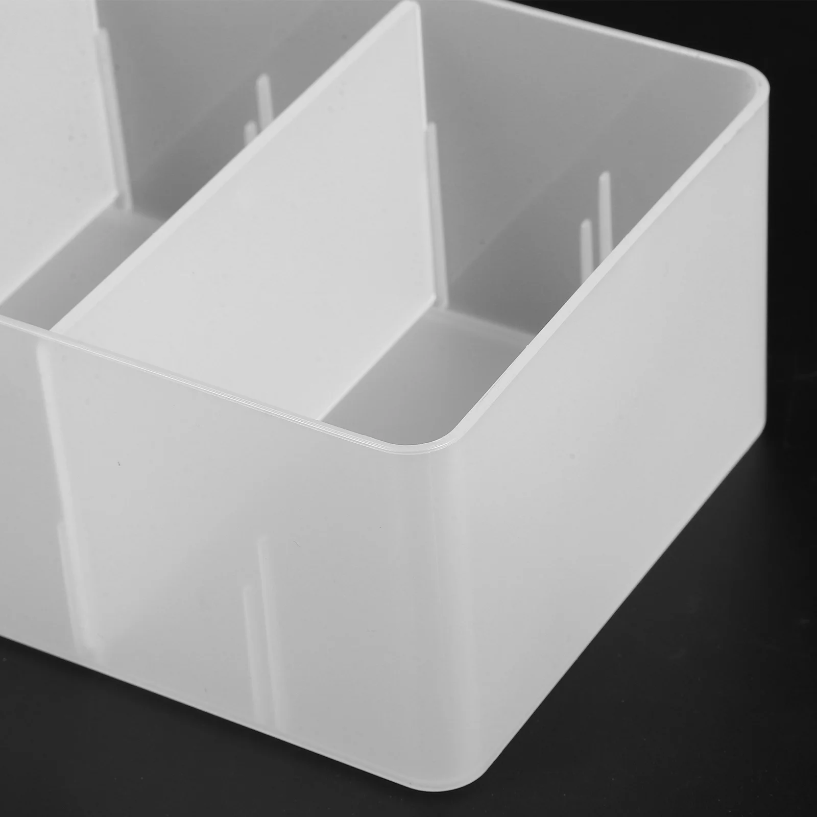 

Compartment Storage Box Transparent Desktop Organizer Medicine Case Compact Portable Multi-Functional Cosmetics Storage Box