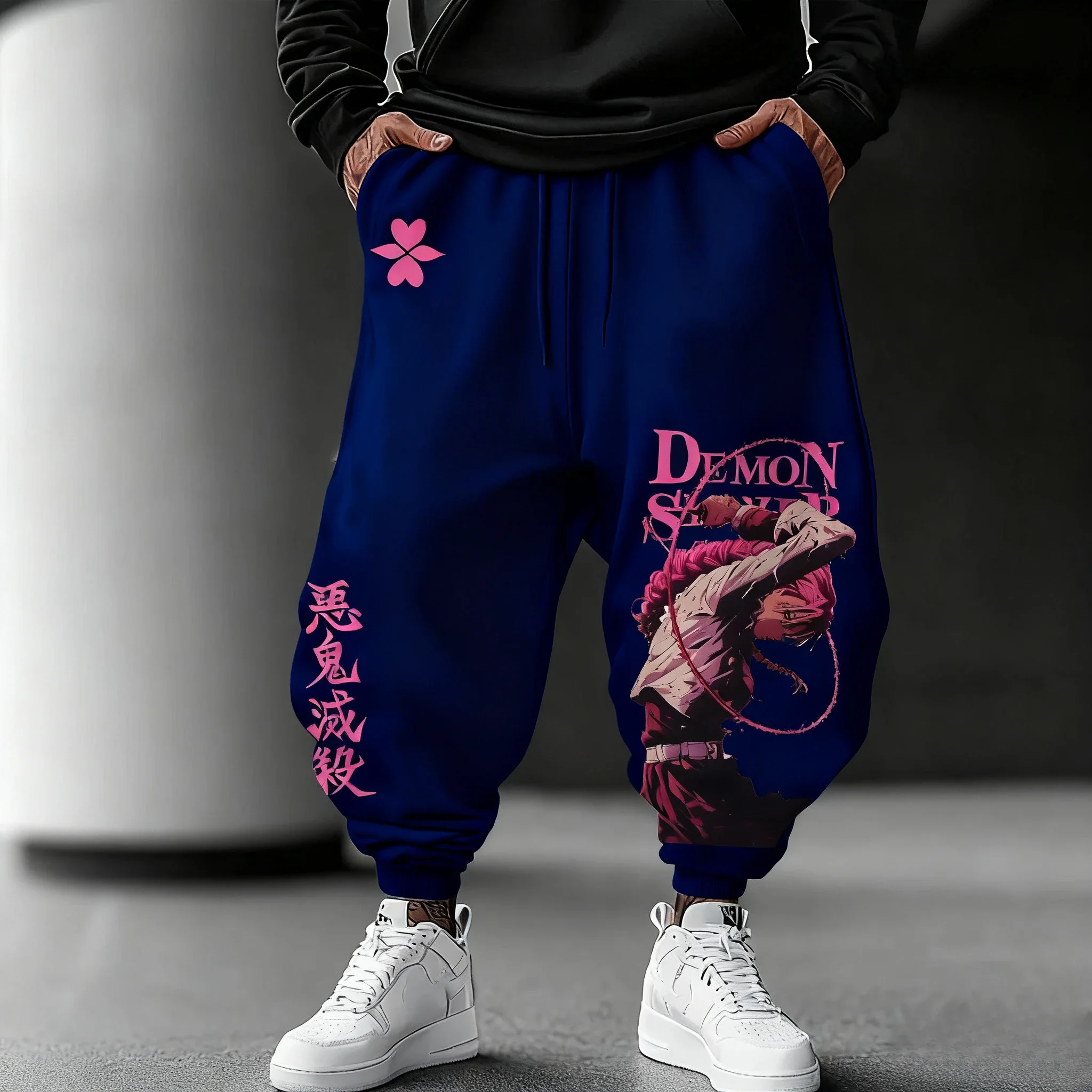 กางเกงวอร์มลายอนิเมะดาบพิฆาตอสูร รุ่นใหม่ สำหรับผู้ชายและผู้หญิง กางเกงจ็อกเกอร์ ชุดกีฬา กางเกงลำลองแฟชั่นฤดูใบไม้ร่วง สไตล์สตรีทแวร์ ฮิปฮอป ยุค Y2K
