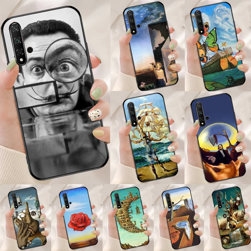 Salvador Dali Art Case For Huawei Honor 70 50 X8 X9a Magic5 90 Lite P20 P30 P40 P60 Pro P Smart Nova 5T Cover