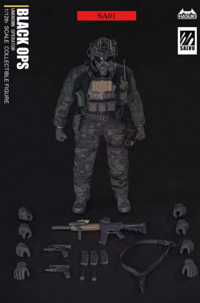 Stock Shenmao Jump Black Operation SA01 SA02 SA03 Event Exclusive 1/12 Articulated Figure Model Trendy Soldier Collectible Gift
