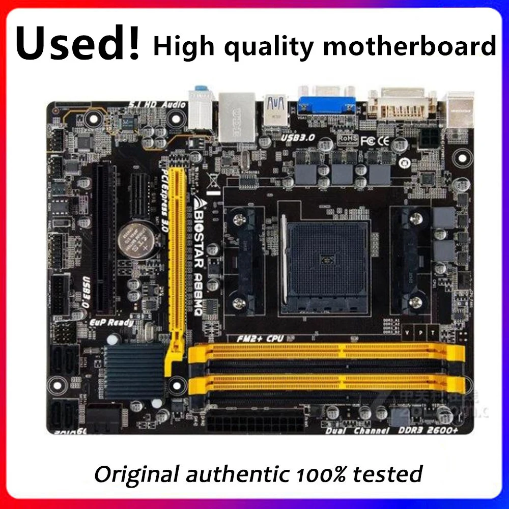 

For Biostar A88MQ Motherboard Socket FM2 FM2+ DDR3 For AMD A88X Original Desktop Mainboard SATA III Used Mainboard