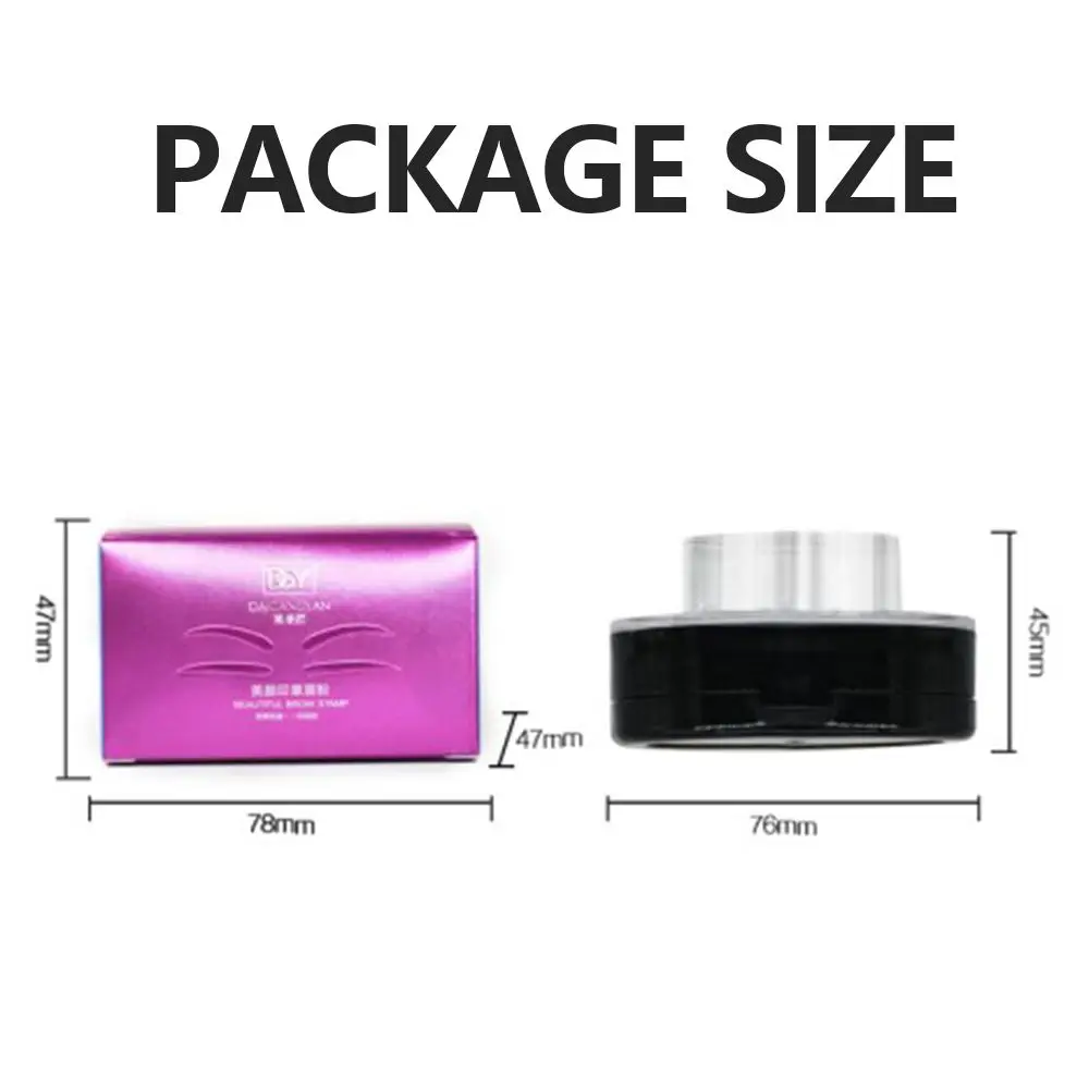 Perfecte vorm Eye Brow Tint Quick Make Up Coloring Wenkbrauwpoeder Stempel Wenkbrauwpoeder Palet Wenkbrauwzegel Stempel Wenkbrauwstempels