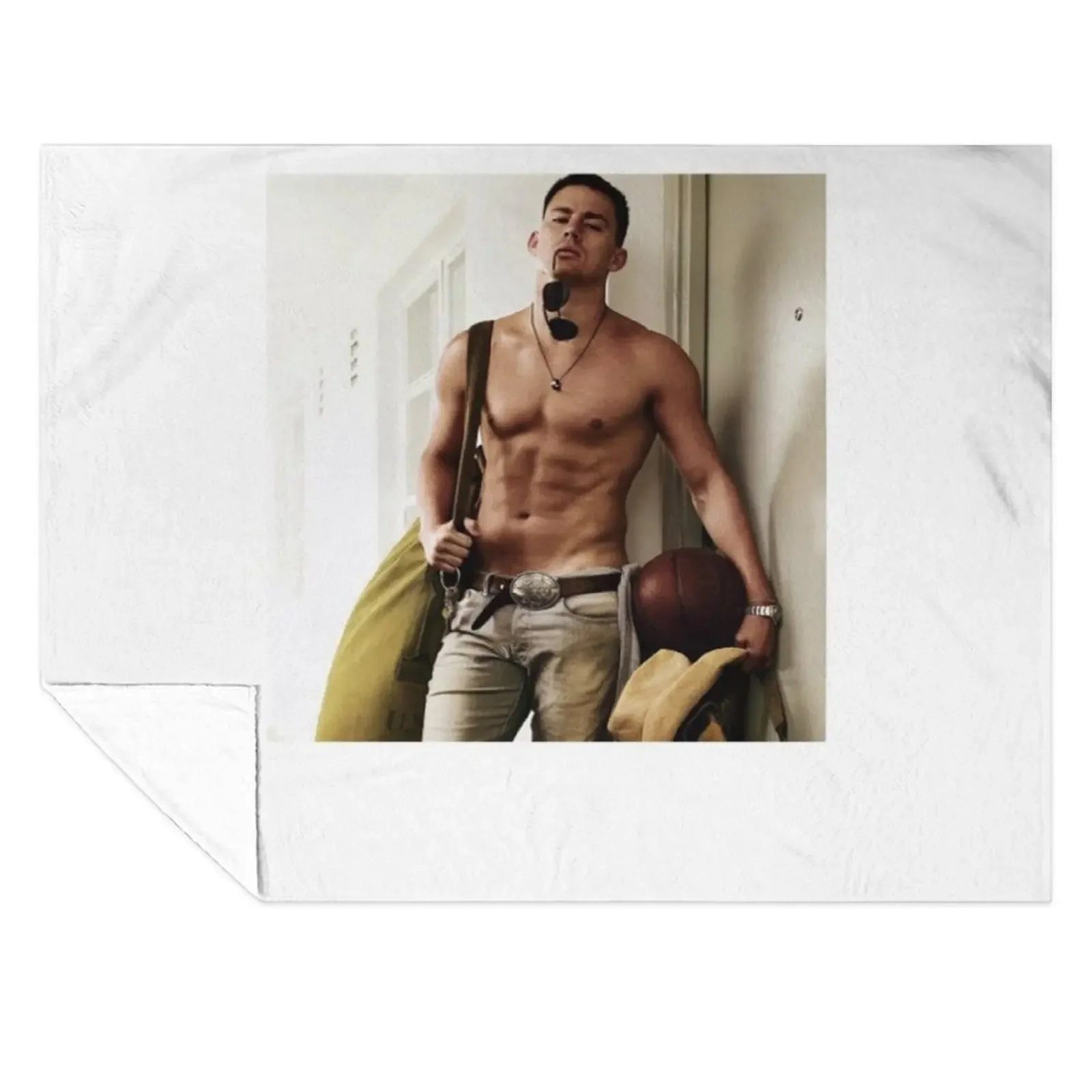 

CHANNING TATUM SHIRTLESS Throw Blanket Plush Kid'S manga Soft Blankets