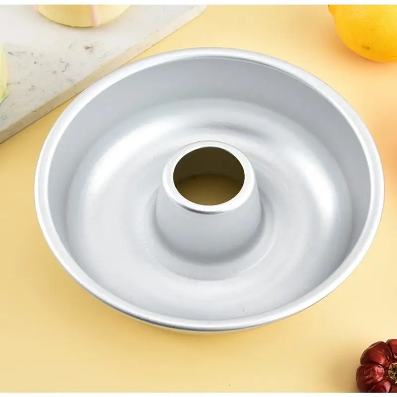 1PC Doughnut Baking Mold Pan Cake Maker Muffin Tube Tray Pans Aluminium Alloy Donut Mold DIY Cake Mold Bread Baking Supplies