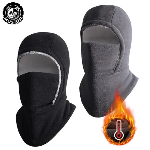 Musion Balaclava Winter sport cap Face Mask Thickened Windproof  Warm Full Face Cover Multifunctional  Men  Women  Fishing Ca