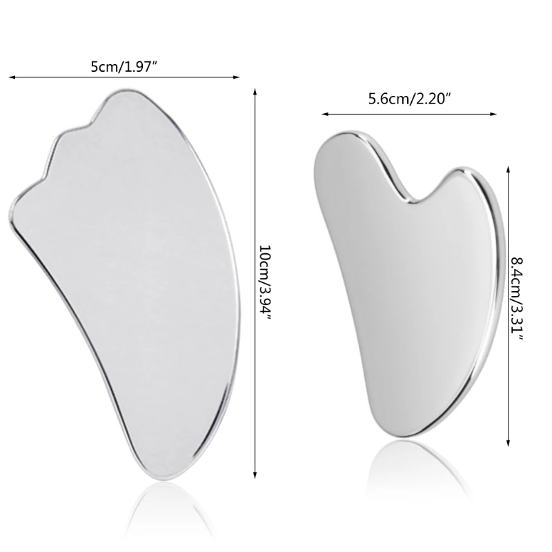 Stainless Steel Scraper for Facial Massager Gua Sha Tool Face Lift Face Care Mas Dropship