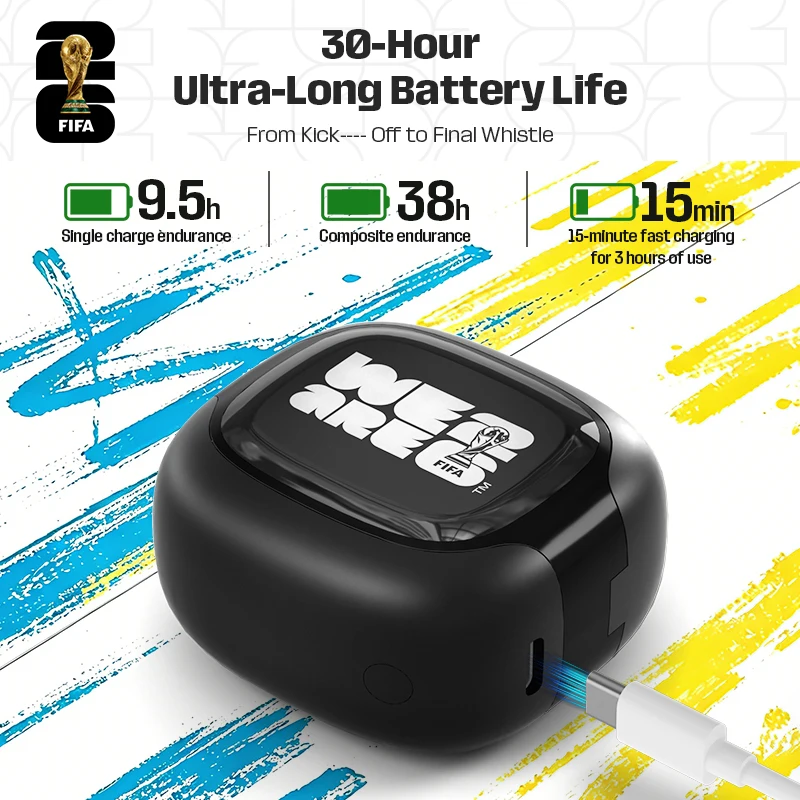 FIFA-F26E09 TWS Wireless Earbuds AI Translator Earbuds 138 Languages Real Time Two Way Translation Bluetooth 6.0 ENC Noise Cancelling 48H Battery 30ms Low Latency Gaming Headphones for Travel Business