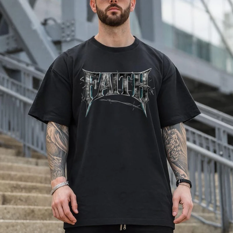 Faith Over Fear Jesus Tshirt Cross Christian for Men Religious for Women Catholic Collection Unisex Cool Creative Trending Tee