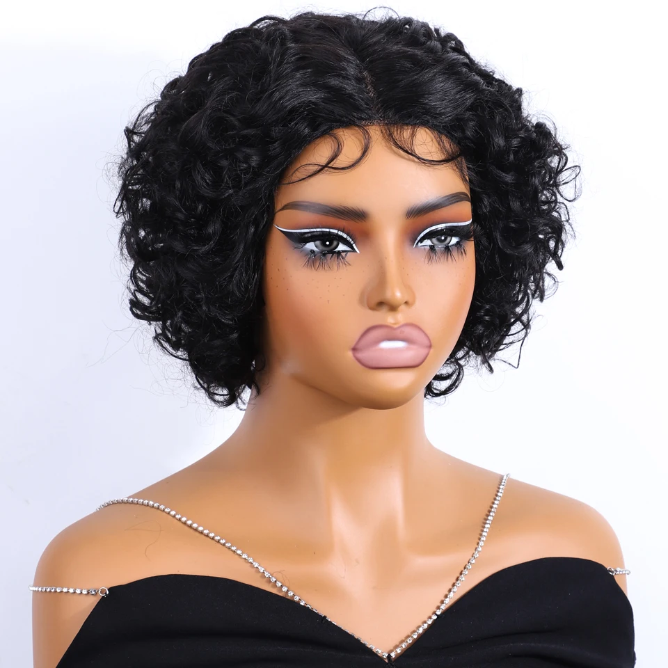 Short Bob Wig Lace Front Human Hair Wigs For Women Human Hair Straight Pixie Cut Wig Preplucked Brazilian Hair Wig On Sale