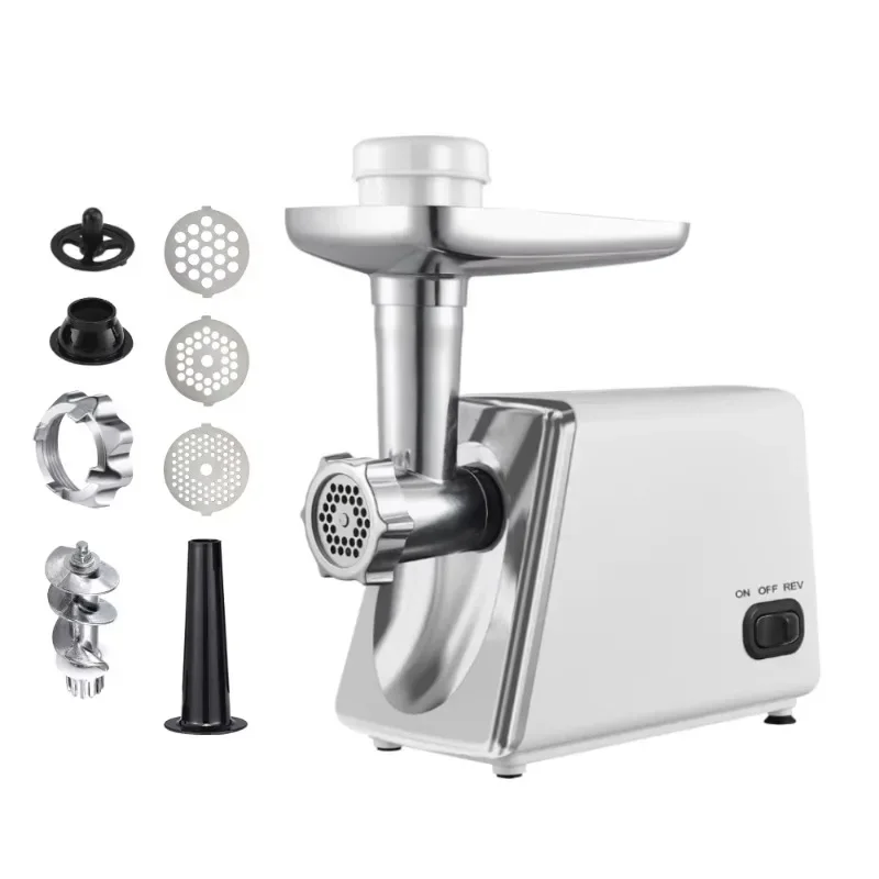 Factory Wholesale 7635 Ball Bearing Motor Durable Max Power 1200 Watts Plastic Housing Household Meat Grinder