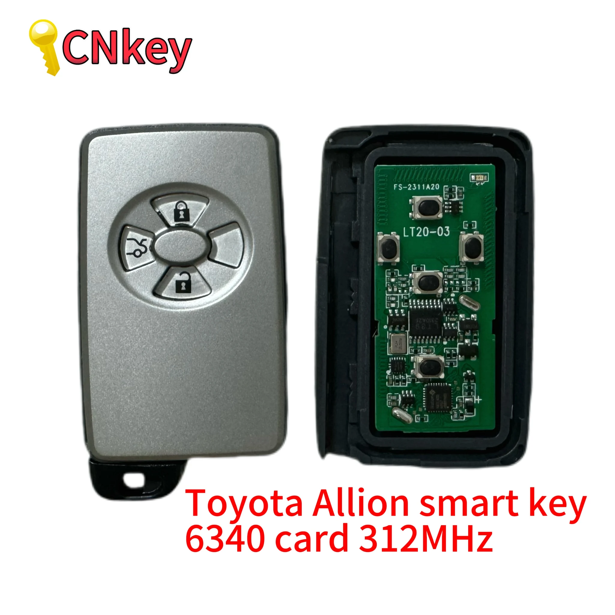 Toyota Allion smart key 6340 card 312MHz