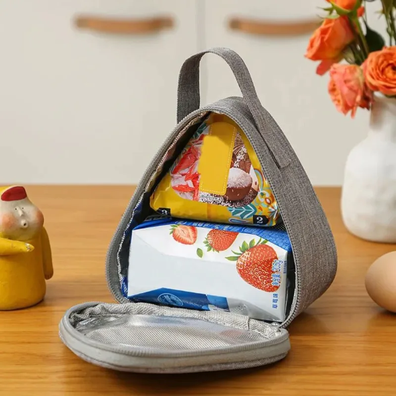 Isolierte Tasche Hochwertige Tragbare Reisbällchen-Tasche Dreieckige Lunchbox Milch-Sandwich-Ei Frühstücks-Isoliertasche
