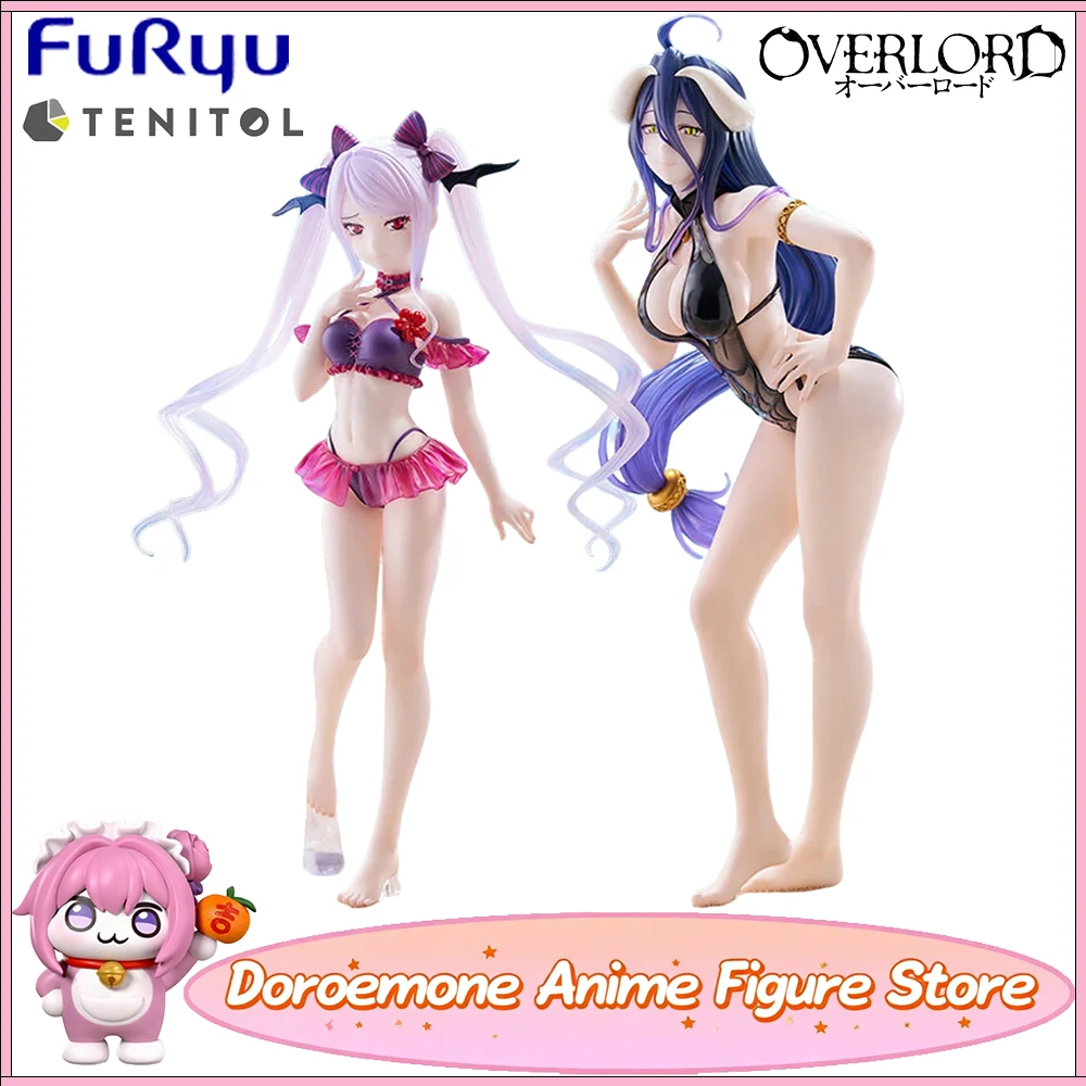 

In Stock Original Furyu Tenitol Overlord Albedo Shalltear Bloodfallen Anime Waifu Swimming Suit Figures Model Toys Gifts for Fan