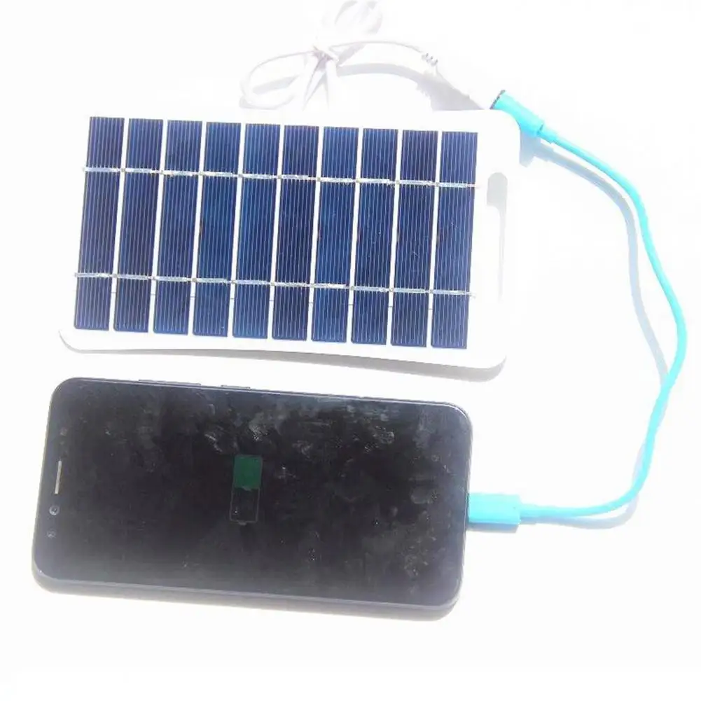 Portable Solar Panel Charger 2W/5V High Conversion Efficiency Waterproof Camping Backpacking Phone Charger Solar Panel