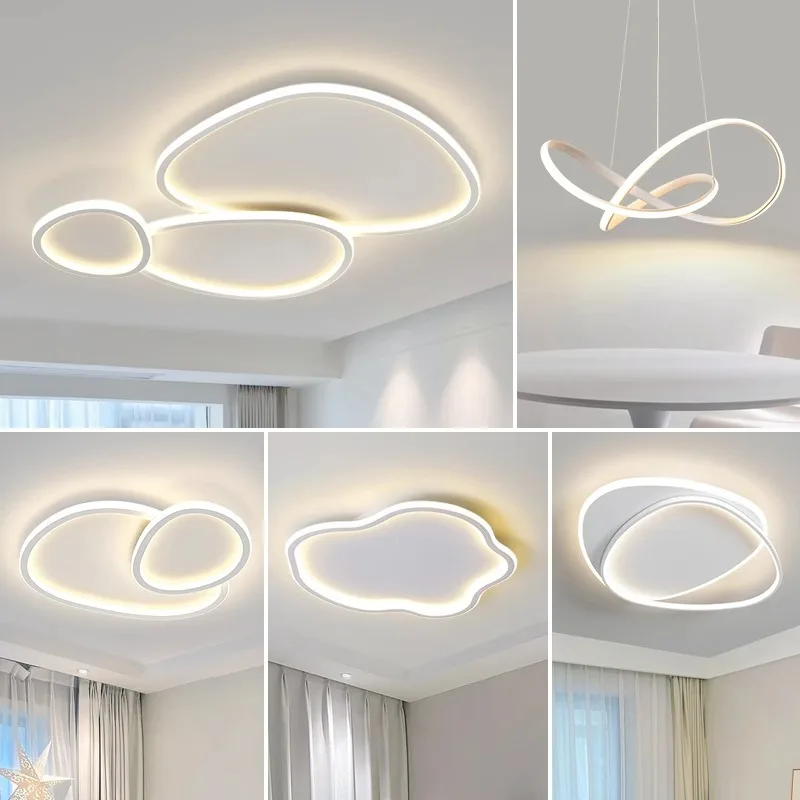 

Минималистичный потолочный светильник для гостиной, современная минималистичная атмосфера, основной светильник для защиты глаз, светодиодный светильник для спальни в скандинавском стиле