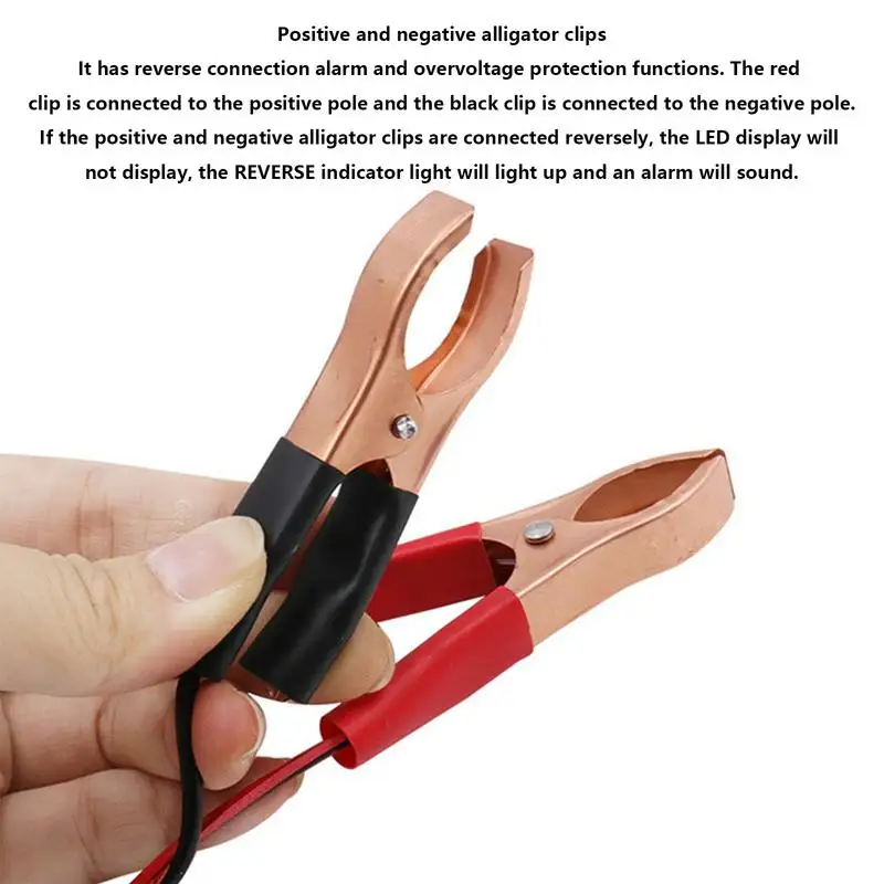 

Тестер автомобильного аккумулятора, система проверки светодиодного дисплея, 12 В, тестер генератора переменного тока для транспортных средств, прицепа, грузовика, седана, пикапа, лодки, яхты