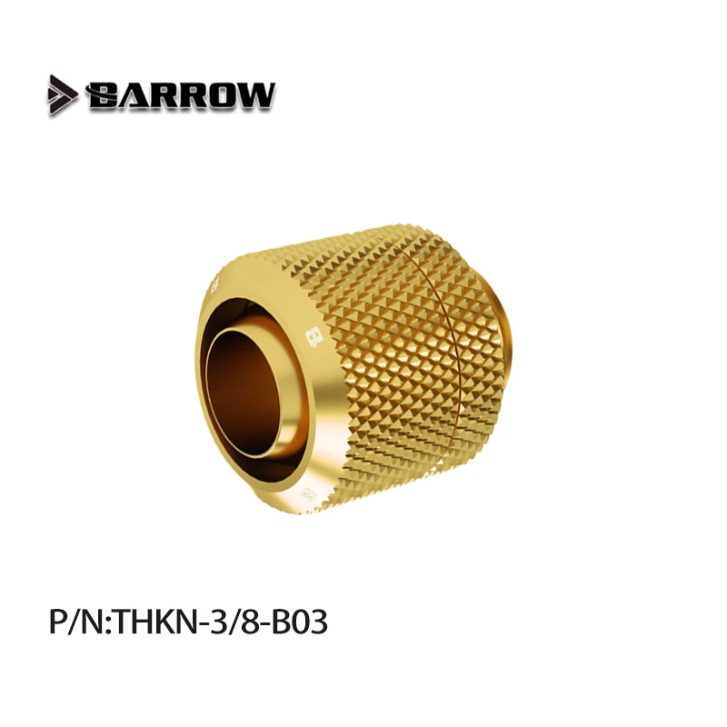 

BARROW THKN-3/8-B03 Fitting use for Inside Diameter 9.5mm + Outside Diameter 12.7 Soft Tube 3/8"ID X 1/2"OD Tubing Hand Fittings