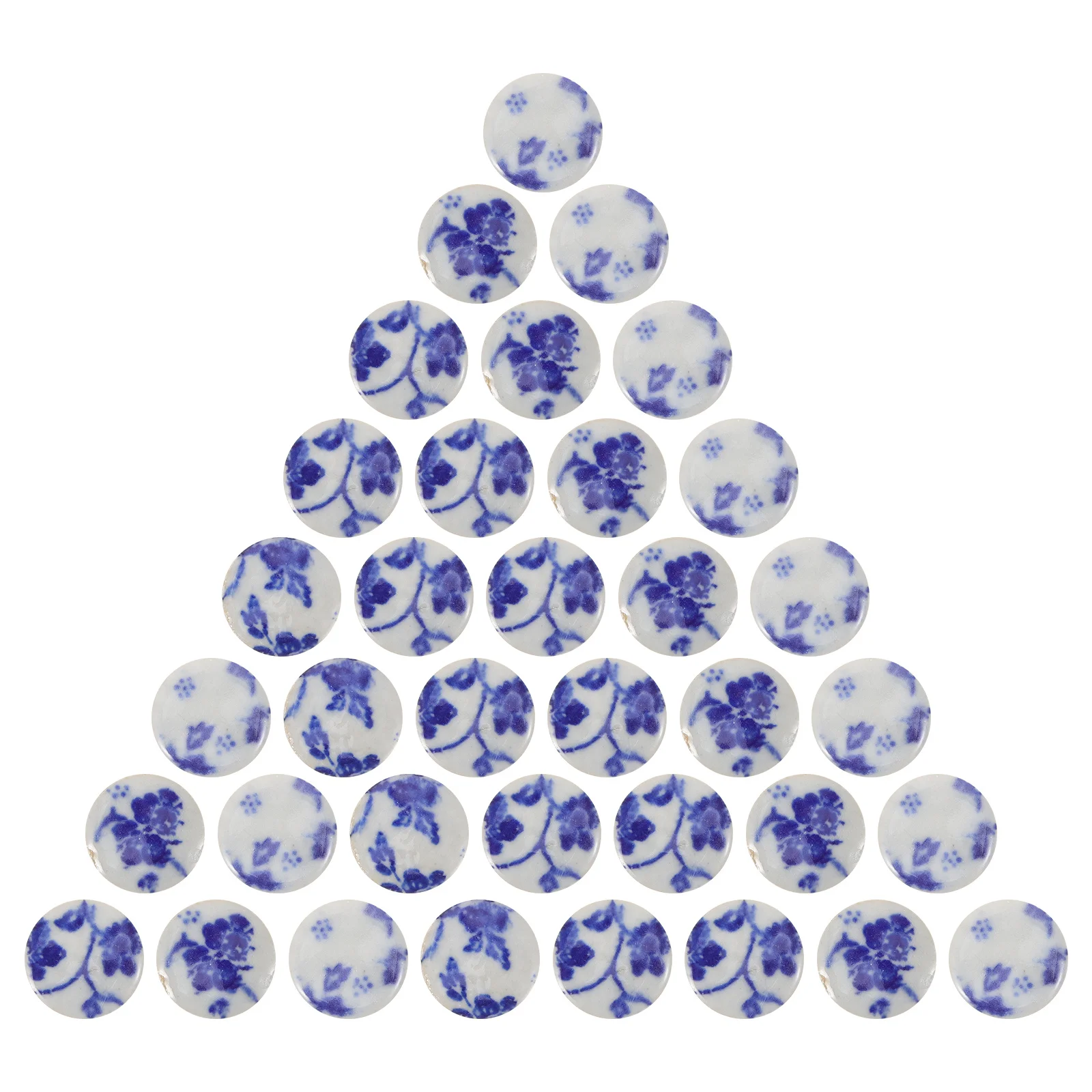 

1 Bag Of Blue White Ceramic Mosaic Pieces For Diy Art Craft Projects Flat Irregular Tiles Set Home Decor Garden Path Bathroom