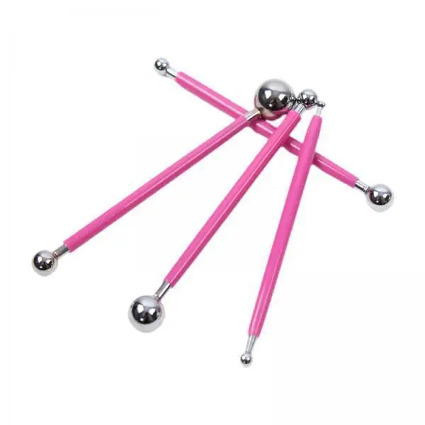 Polymer Clay Modeling Sculpture Tools Kit with Double Head Ball Stylus for Embossing Mandala Dotting and Cake Decoration