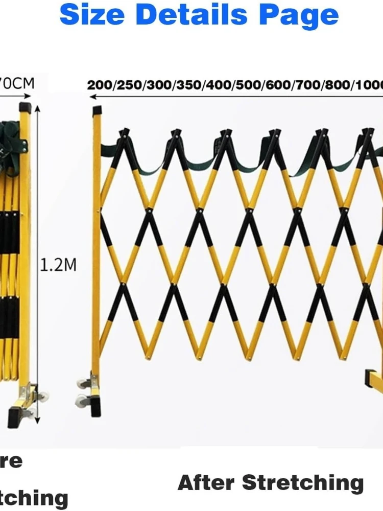 Crowd Control Building Barricade Safety Fence, Insulated Safety Sign Signal
