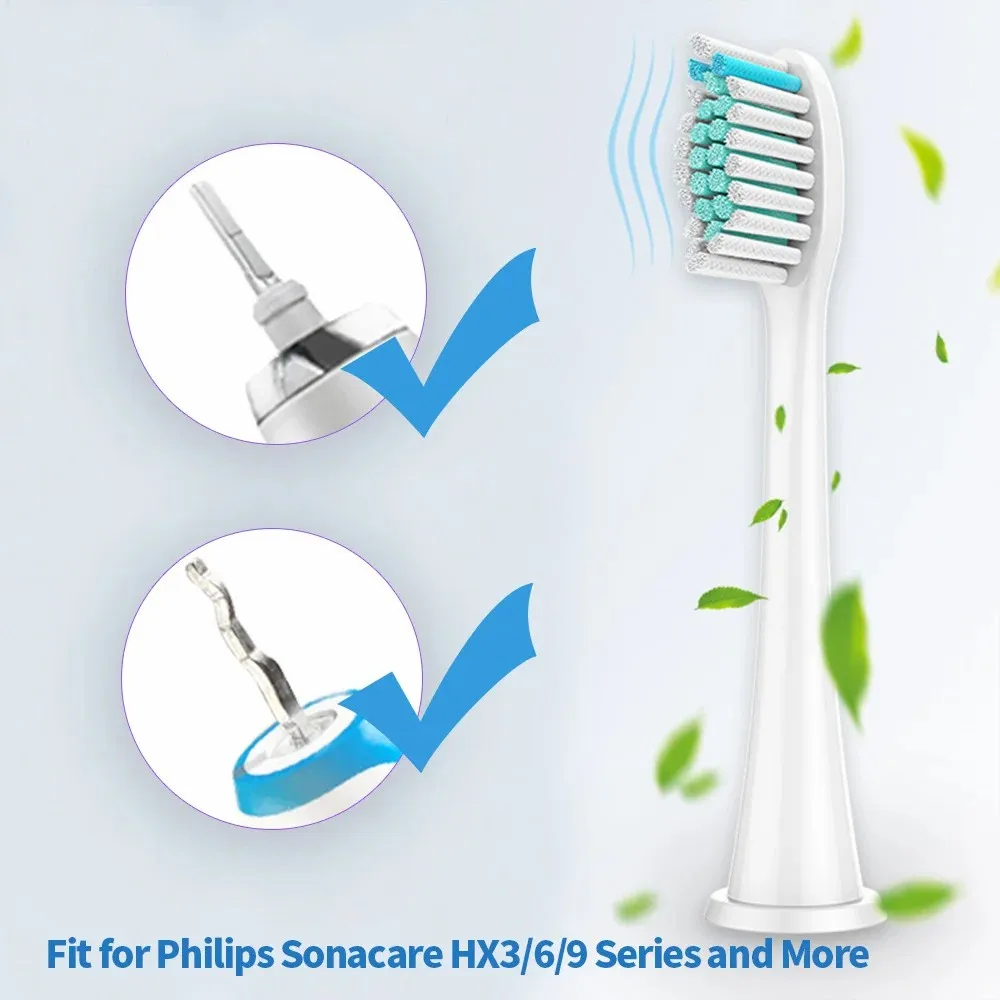 رؤوس فرشاة الأسنان البديلة مع رؤوس فرشاة الأسنان الكهربائية من Philips Sonicare Hx6053 Hx6042 Bm928