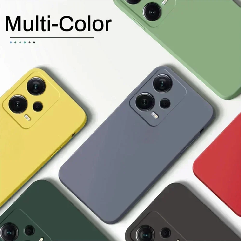 For redmi Note 12 Pro 5G Shockproof Bumper case high quality Luxury silicone Camera protection Phone Case