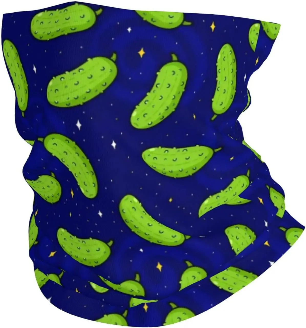 Cucumber Neck Gaiter Face Mask Breathable Bandanas Face Cover Scarf Headwear for Cycling Running Hiking