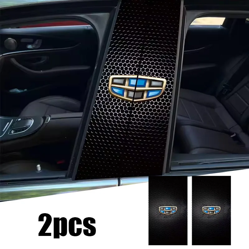 2 Piezas de Película Protectora Antiarañazos para el Pilar Central del Coche, Adhesivos Decorativos para Geely Emgrand EC7 EC8 X7 GE GT Emgrand EV8 EX7 CK